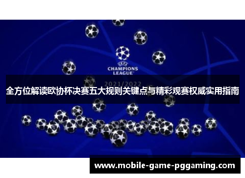 全方位解读欧协杯决赛五大规则关键点与精彩观赛权威实用指南