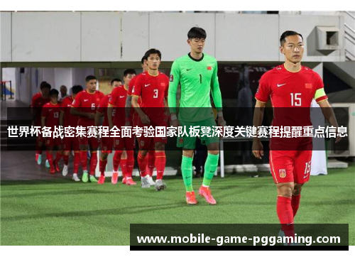 世界杯备战密集赛程全面考验国家队板凳深度关键赛程提醒重点信息